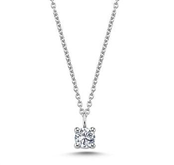14 kt hvidguld The One vedhæng med i alt 0,23 ct Diamant Wesselton SI